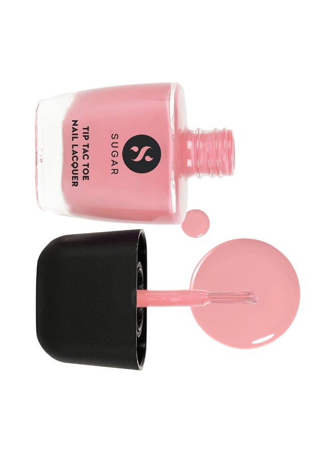 SUGAR Cosmetics Tip Tac Toe Nail Lacquer Classic | Long-lasting, 100% Chip-resistant & Glossy Finish | 10ml - 16 Peacher Perfect - Image 4